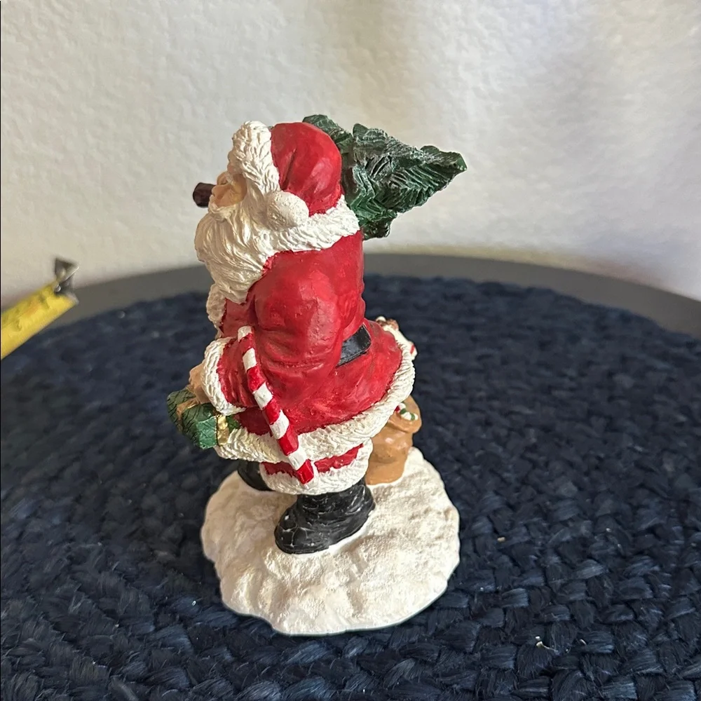 Vintage Santa Claus Figurine with Christmas Tree - Picture 2 of 6